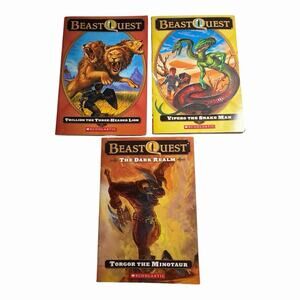 Lot of 3 Beast Quest Books Vipero Trillion Torgor Paperbacks by Adam Blade